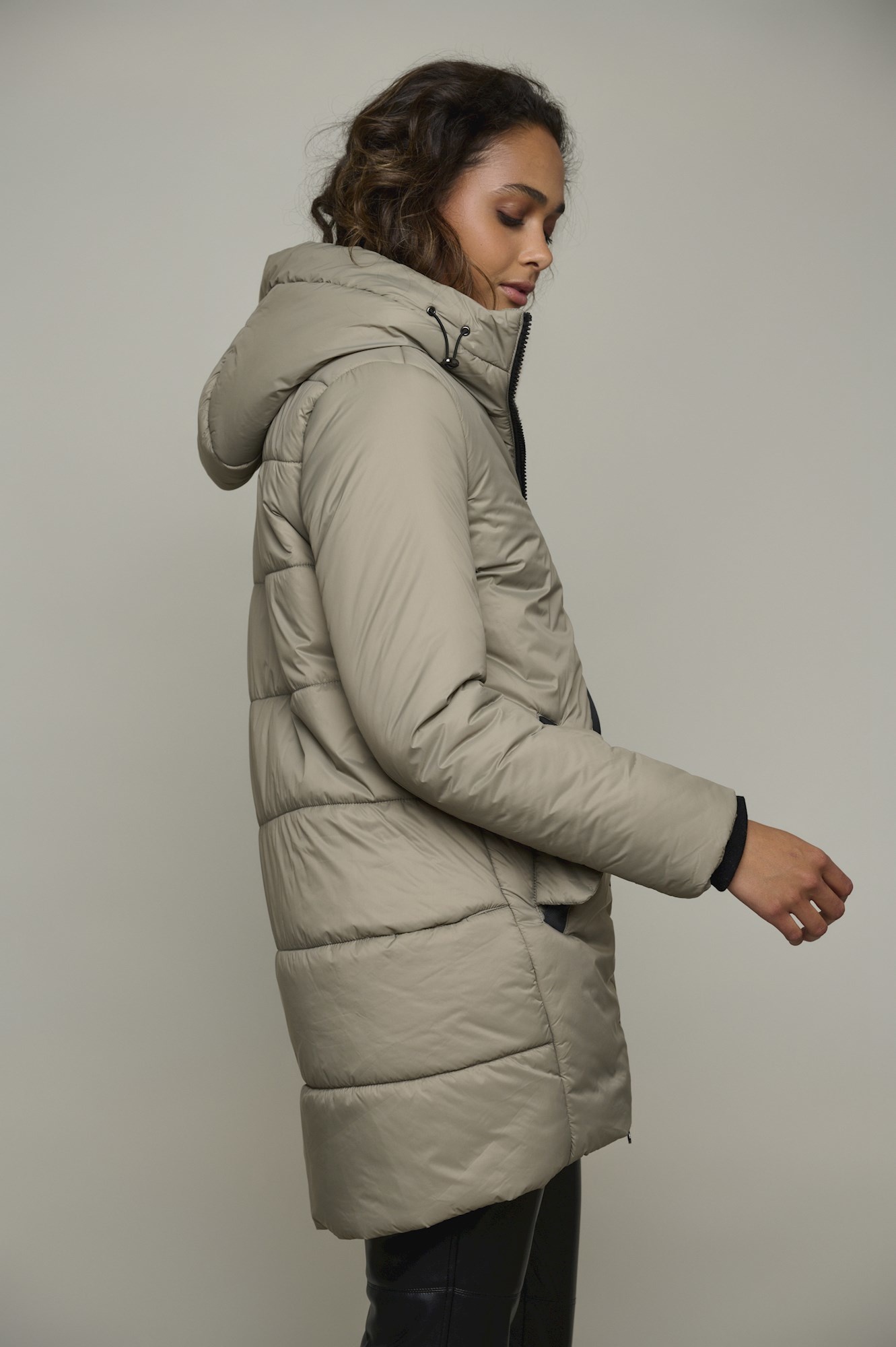 Nadil Hooded Padded Coat - Fungi 