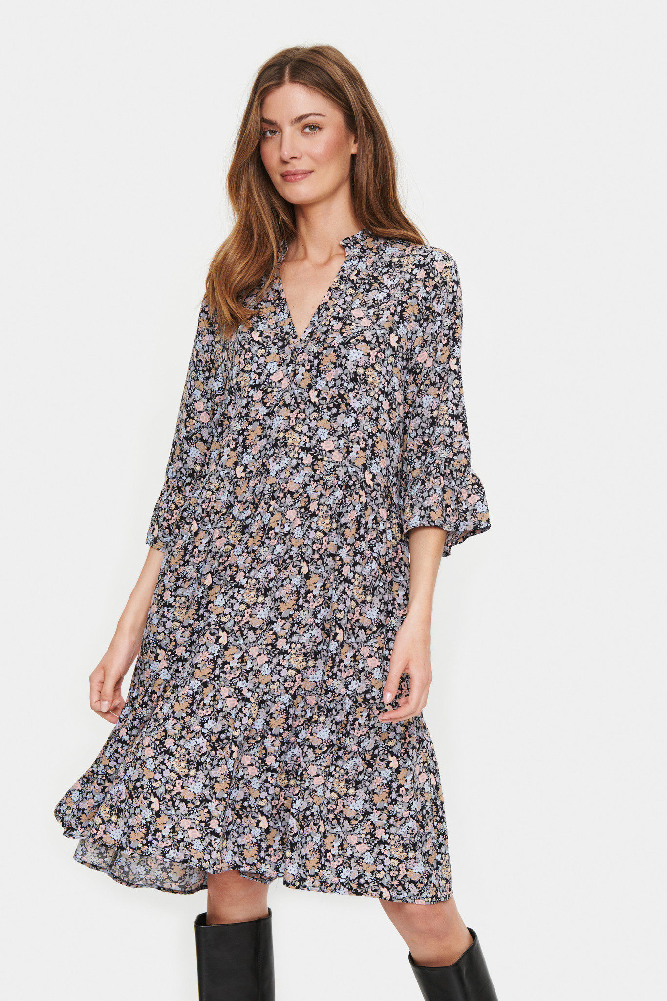 Stark - Black Eda Stark Dress Story Doodie - | Flower Doodie