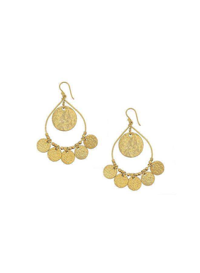 Greek Island Earrings - Gold