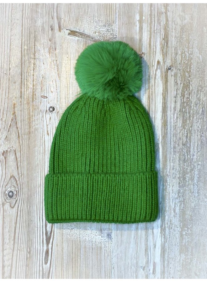 Cashmere Mix Hat - Green