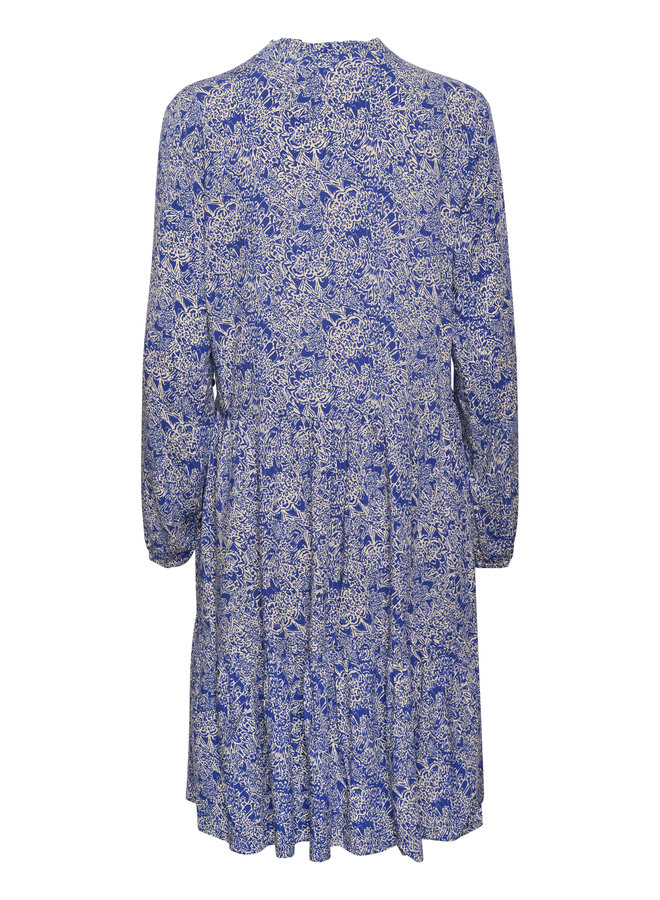 Eda LS Dress - Surf Blue Peacock Stroke