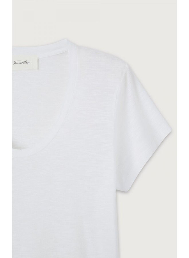 Jacksonville SS Scoop Neck Tee - White