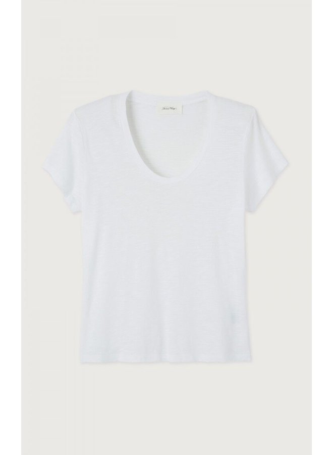 Jacksonville SS Scoop Neck Tee - White