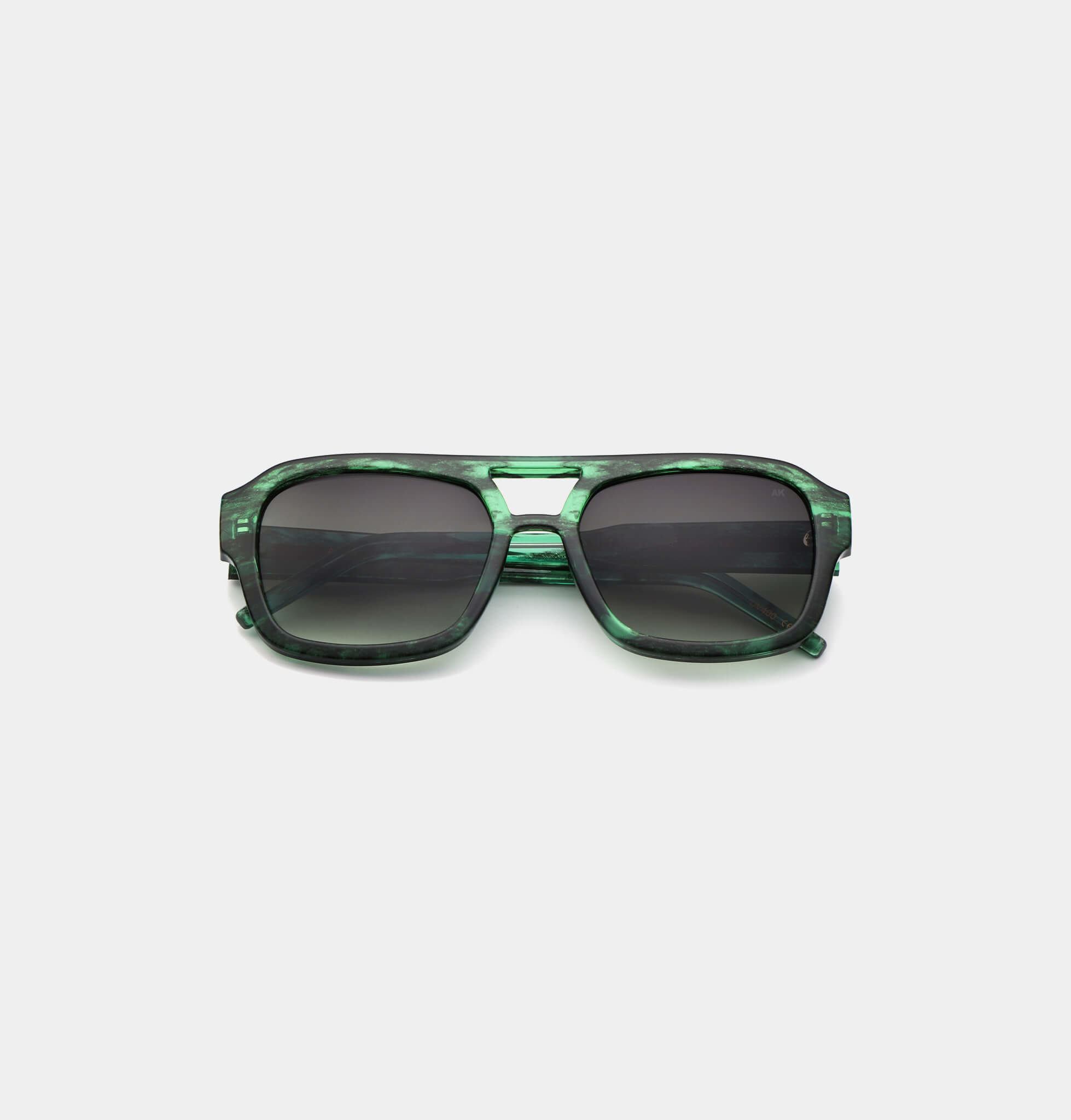 Women's Dee Sunglasses Jade Green Marble | Cubo Eyewear London