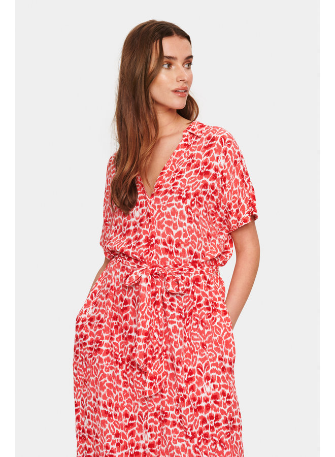 Blanca SS Dress - Hibiscus Refresh Animal