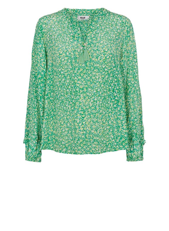 Annabel Blouse - Lime Popsicle