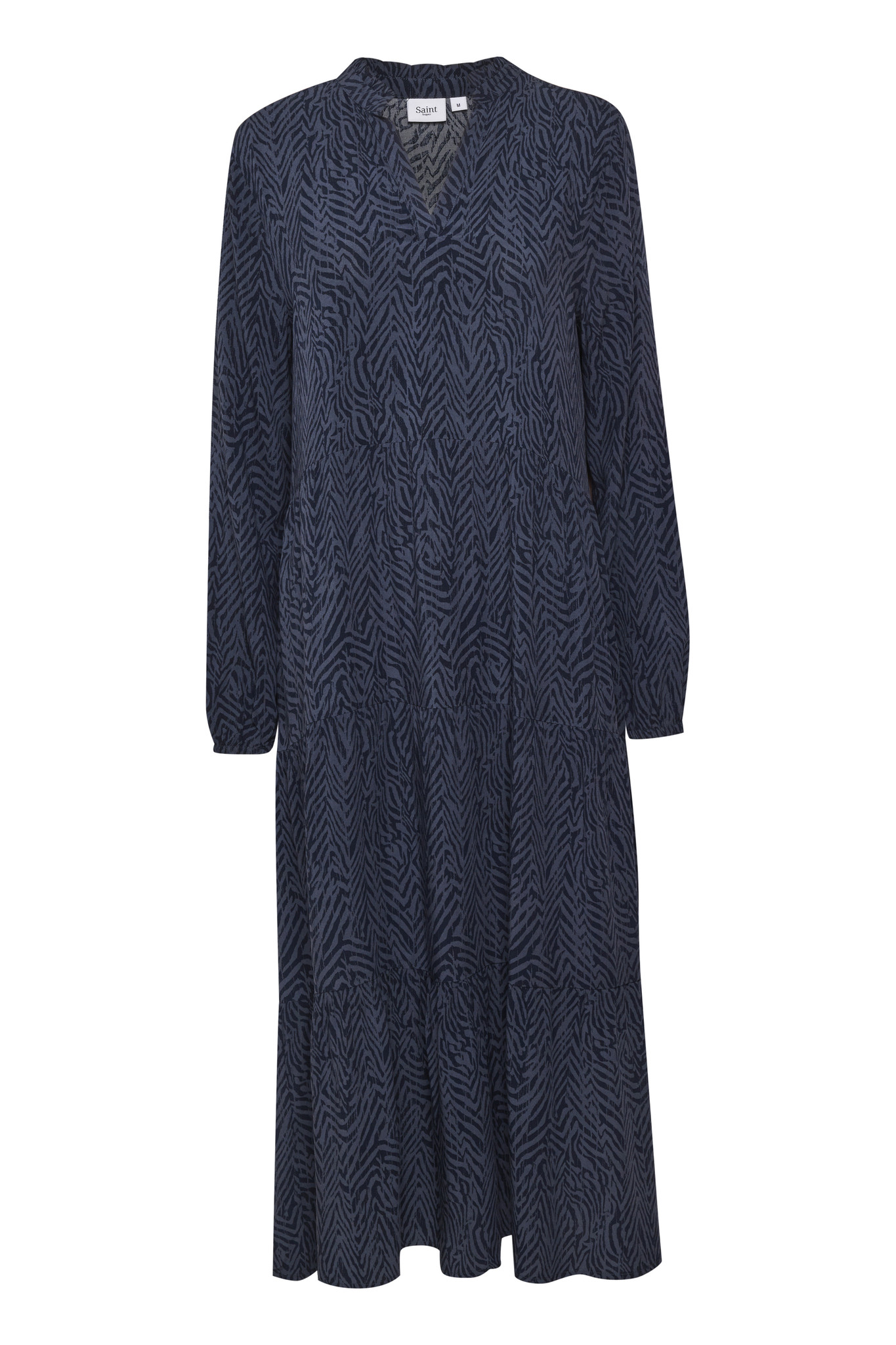 Eda Maxi Dress - Ombre Blue Zig Zebra | Doodie Stark - Doodie Stark