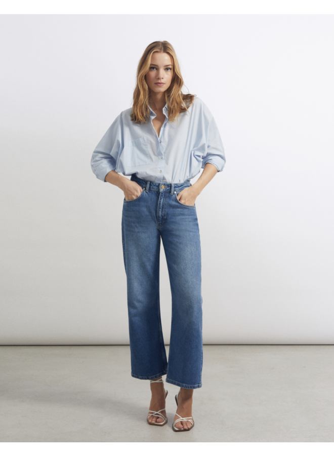 Nady Wide Leg Jeans - Blue