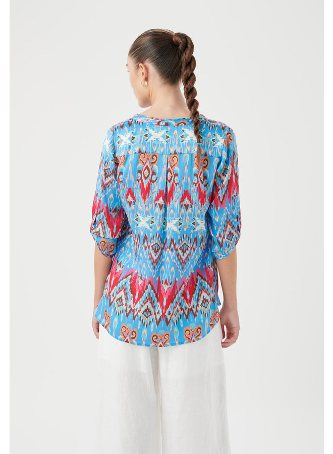 Blair Blouse - Ikat Malibu