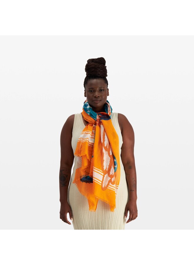 Toucan Scarf - Orange