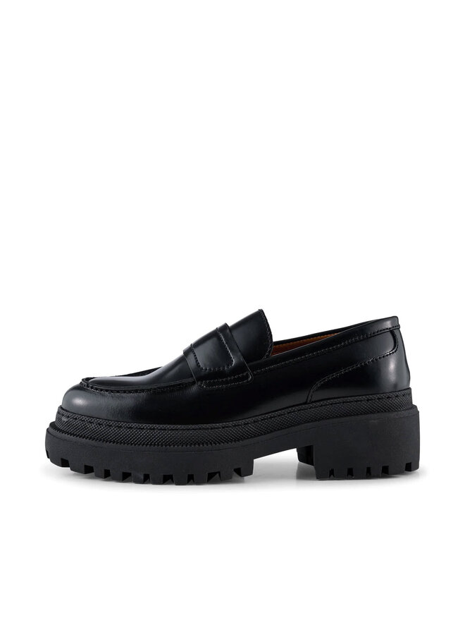 Iona Saddle Loafer - Black