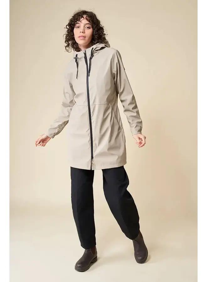 Vand Fleece Lined Coat - Stone Grey