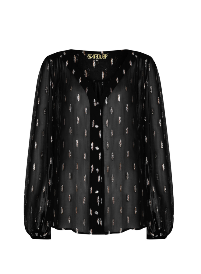 Betty Blouse - Black Confetti