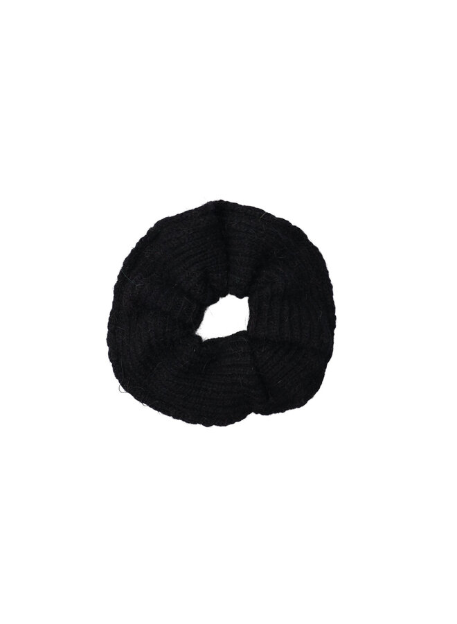 Marga Knitted Scrunchie - Black