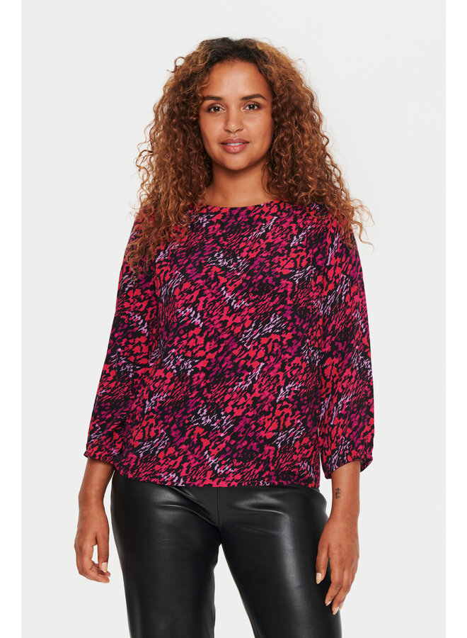 Blanca Adele Blouse - Winterberry Brushed Blooms