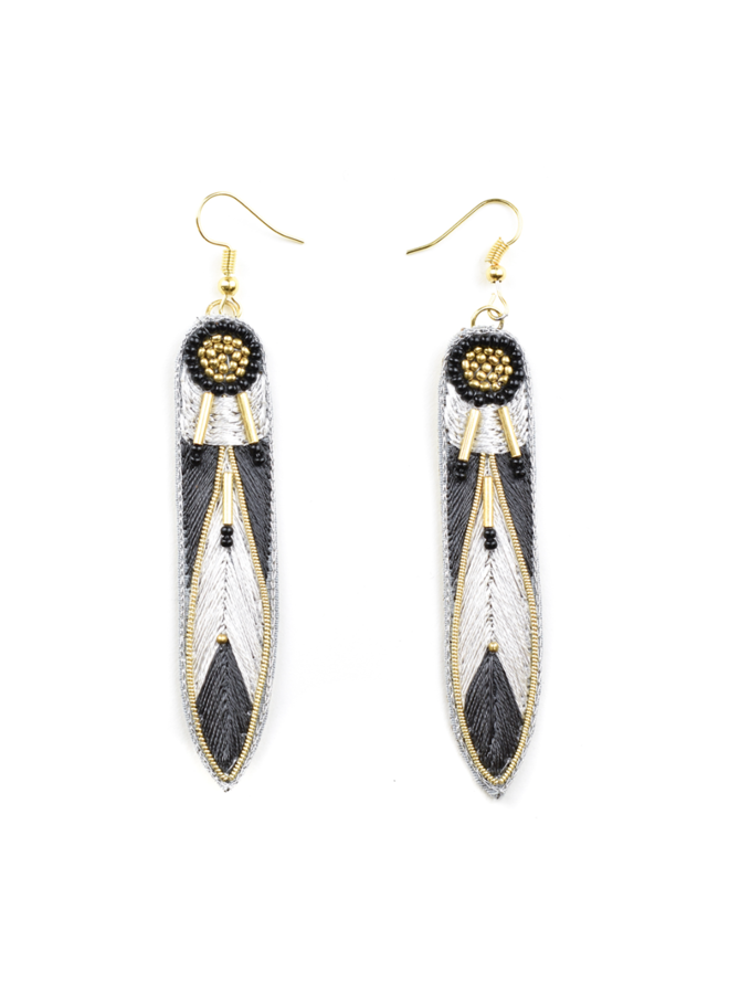 Apsa Earrings - Anthracite
