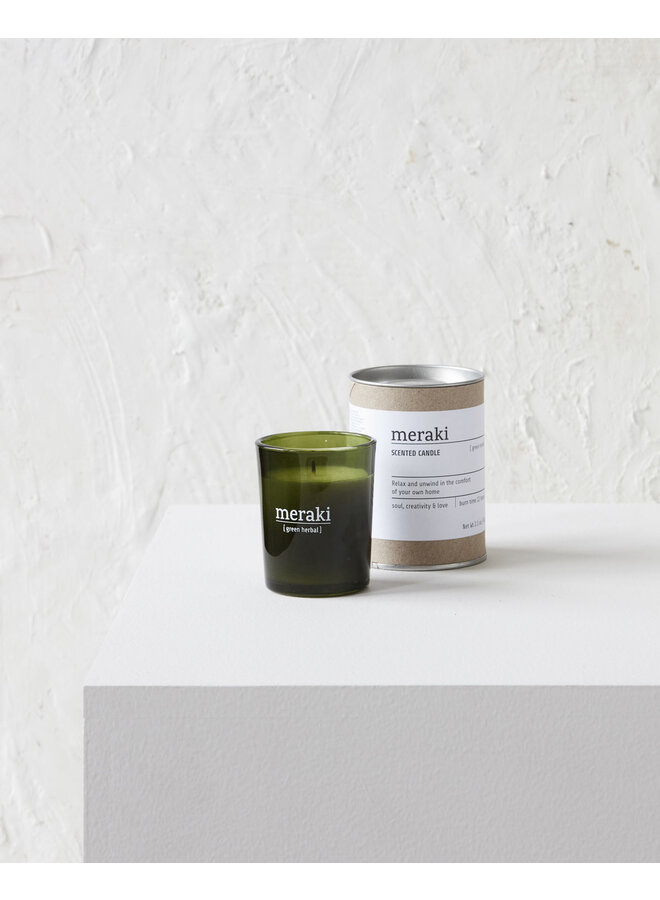 Scented Candle - Green Herbal