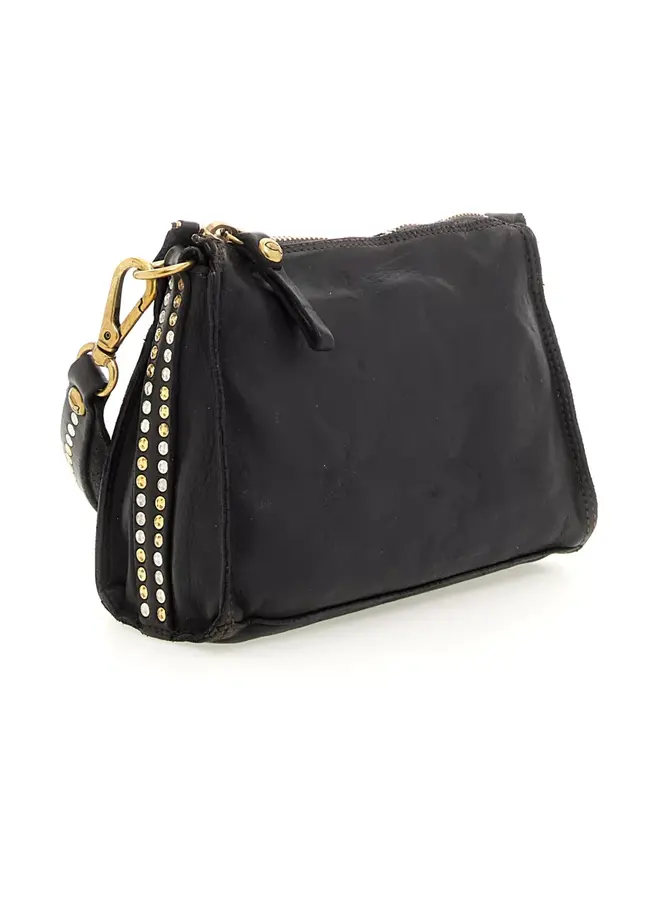 Side Studded Crossbody Bag - Grey