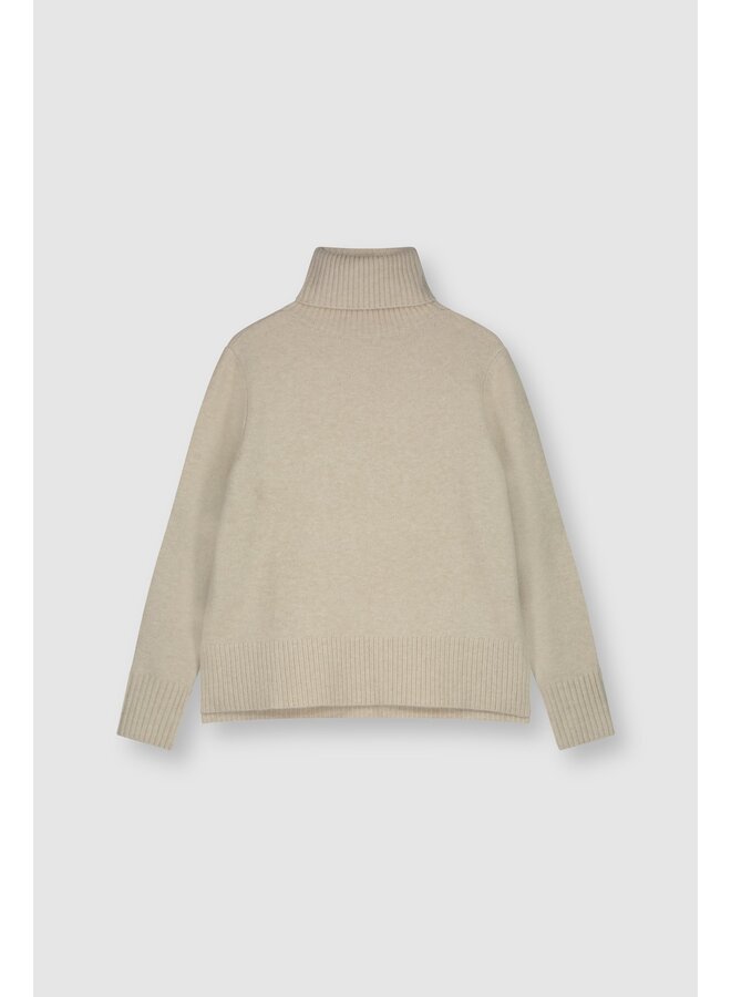 Nanke Turtleneck Sweater - Blanc