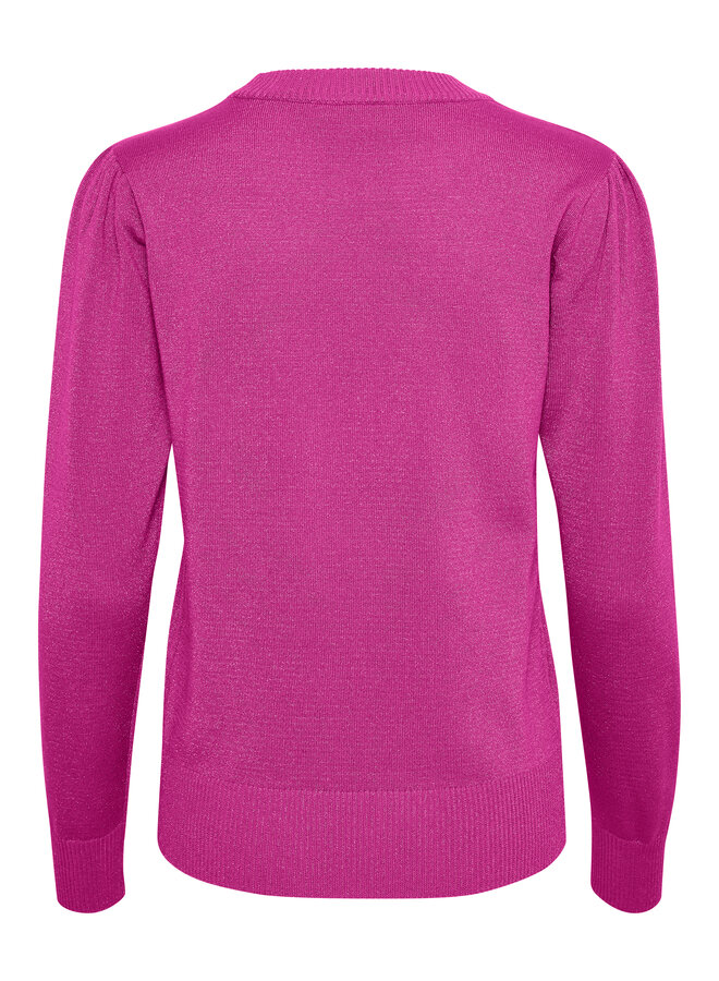 Kila LS Shimmer Pullover - Fuchsia Fedora