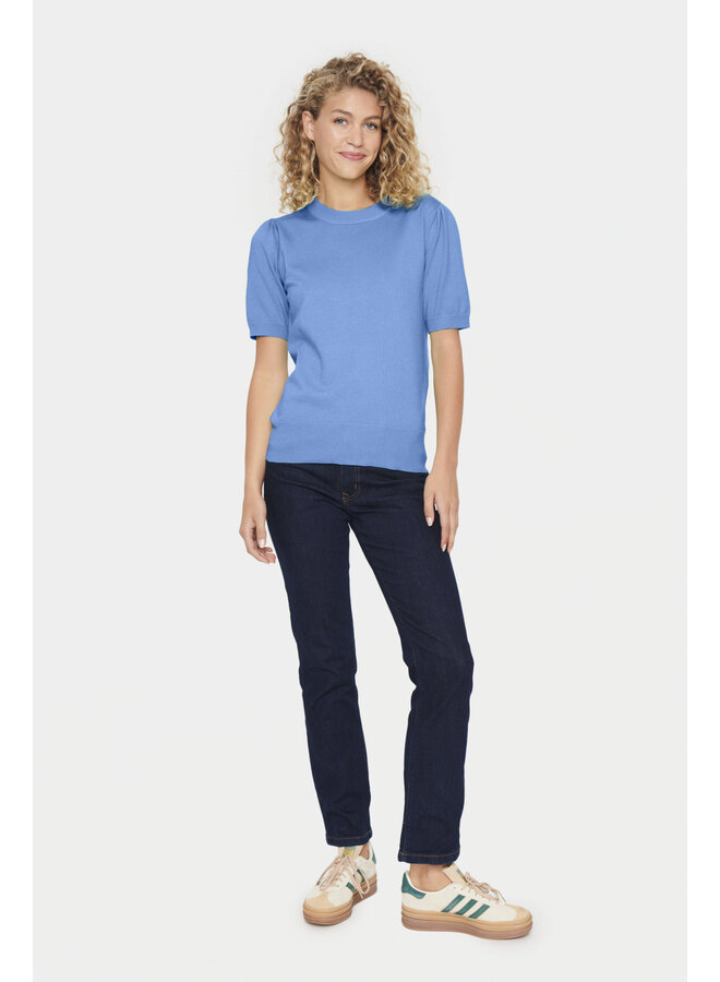 Mila SS Pullover - Dutch Blue Melange