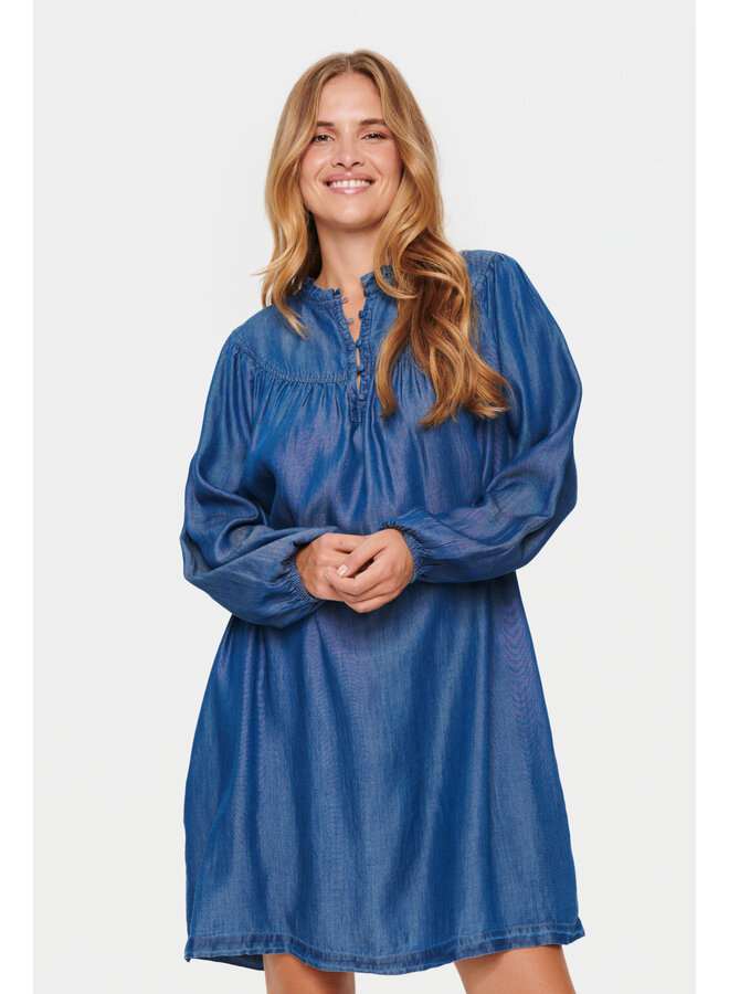 Chambra Dress - Dutch Blue