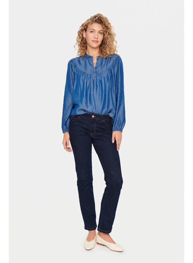 Chambra Blouse - Dutch Blue