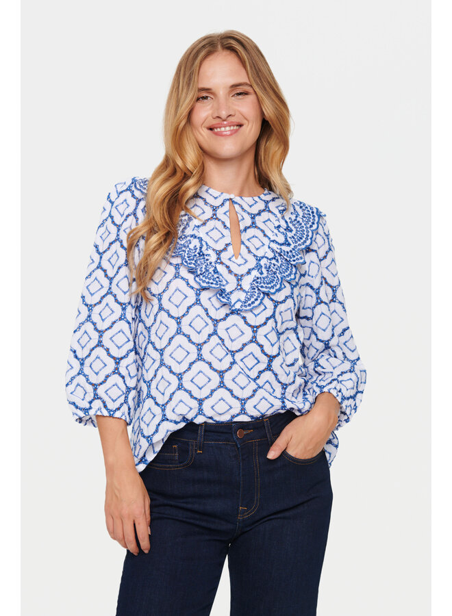 Ceze Blouse - Dutch Blue