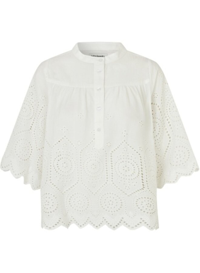 Louise Blouse SS - White