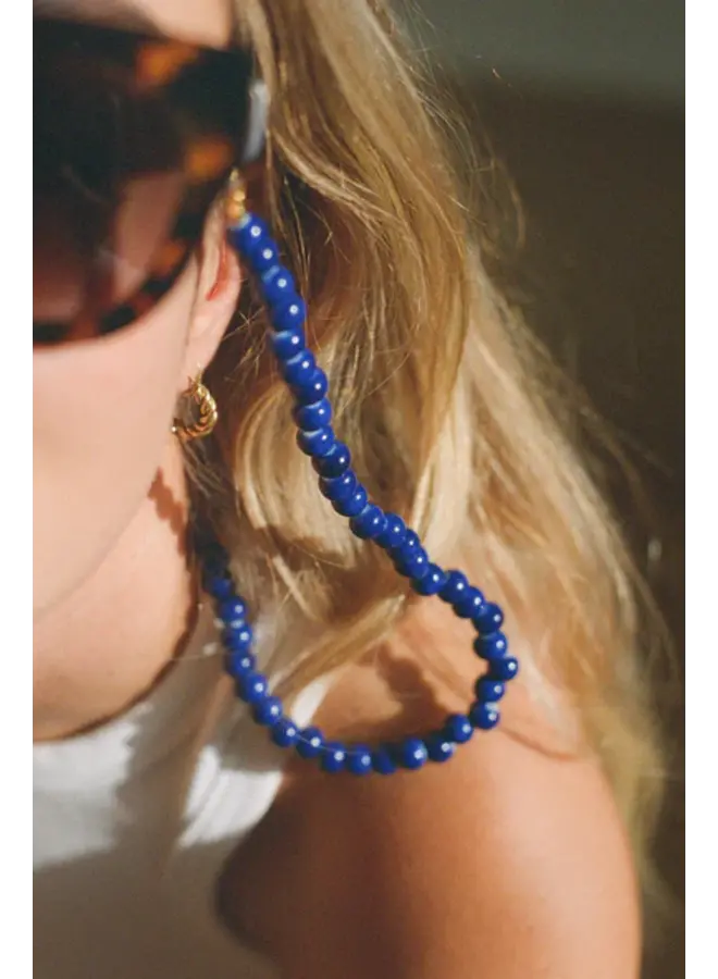 Ceramic Glasses Chain - Blue