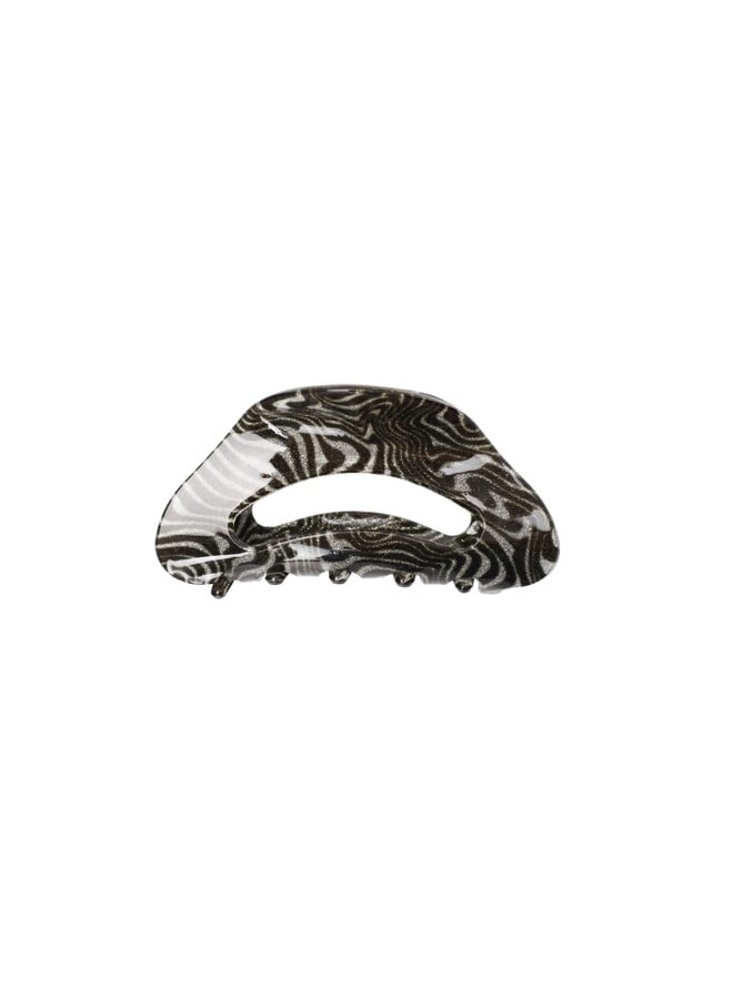 Aquila Glitter Hair Claw - Black