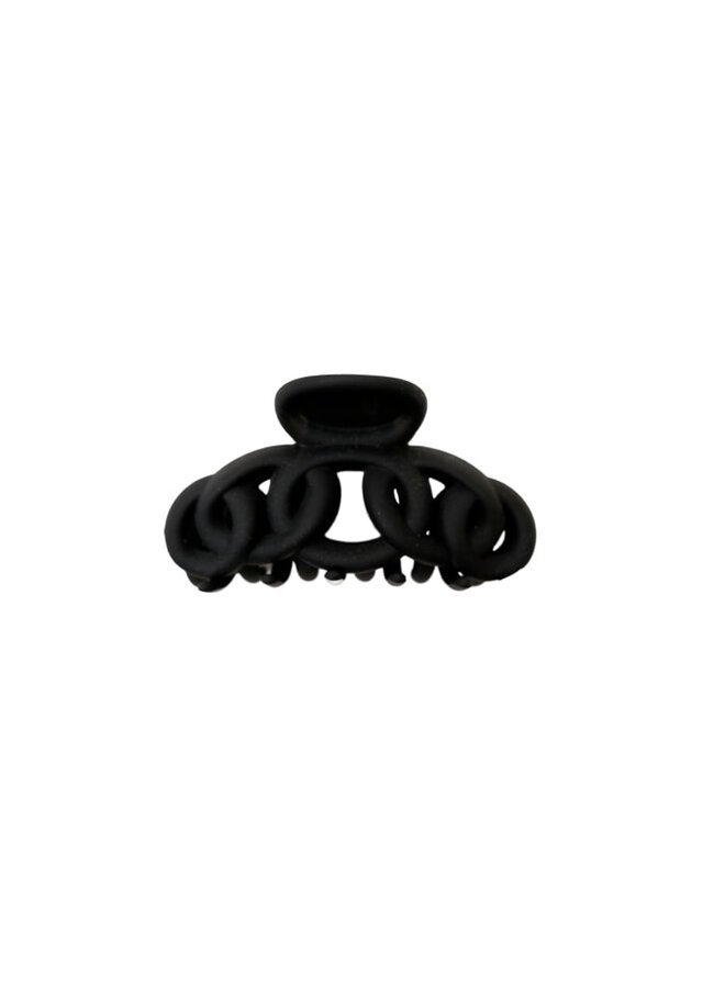 Chain Medium Matt Hair Claw - Black