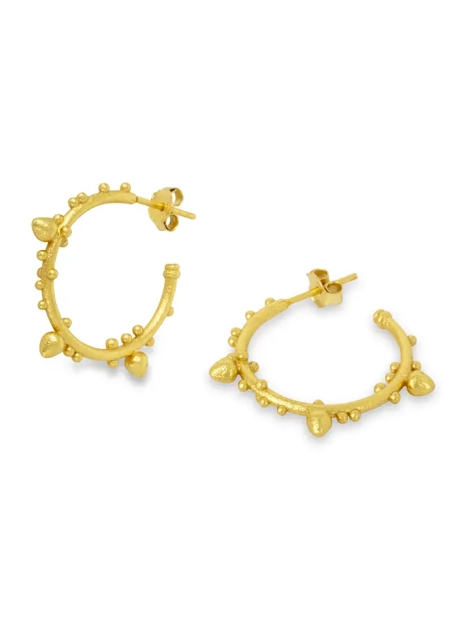 Allegra Hoop Earrings - Gold