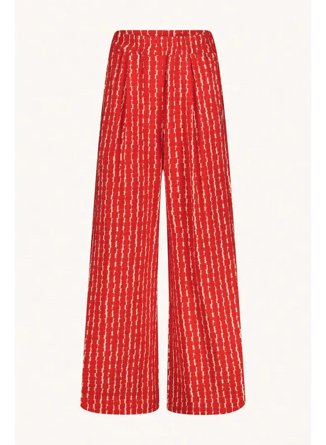 Benji Pant - Red Groove Print