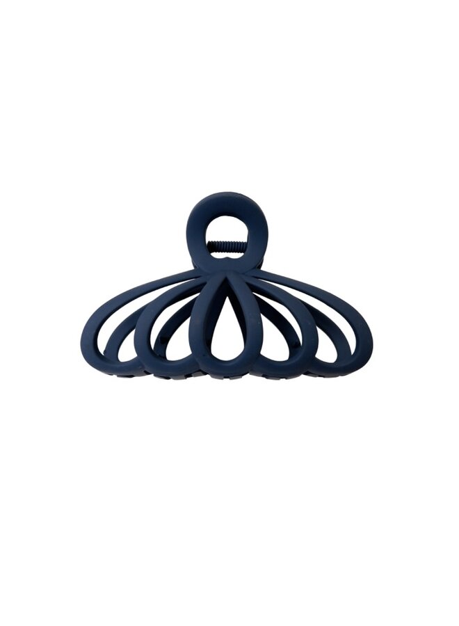 Marlena Big Matt Hair Claw - Navy