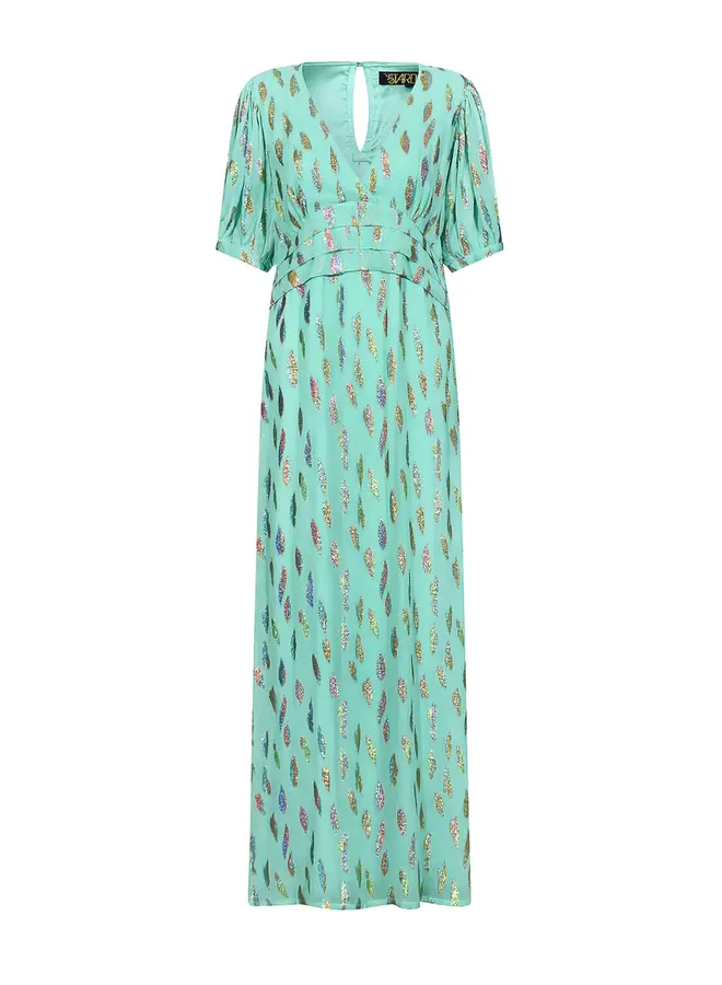 Seraphine Maxi Dress - Jade Metallic Sunset