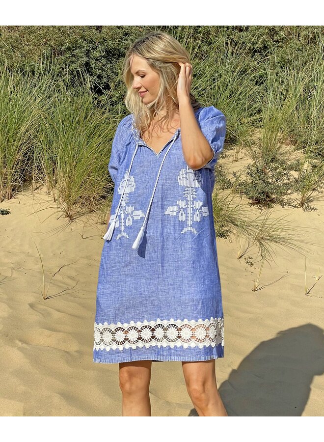 Siracusa Dress - Denim Blue