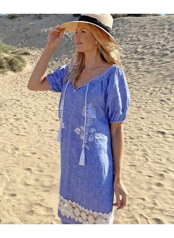 Siracusa Dress - Denim Blue