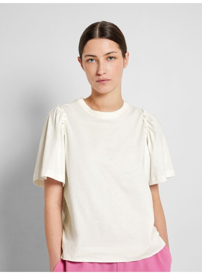 Penelope 2/4 Ruffle Tee  - Snow White