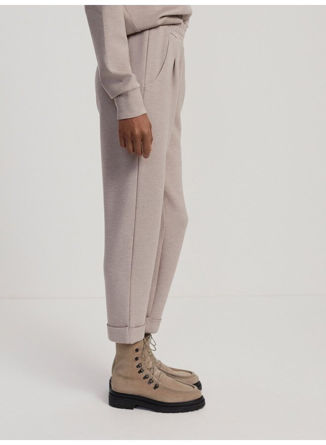 The Rolled Cuff Pant 25 - Taupe Marl - Doodie Stark