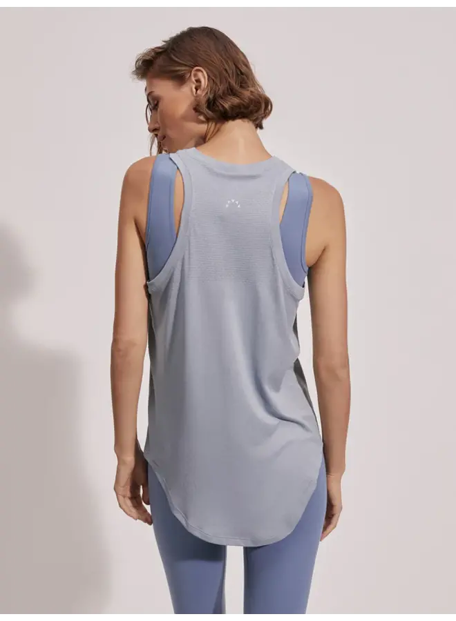 Dacey Longline Tank - Ashley Blue