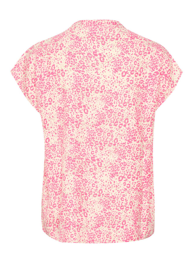 Dacia SS Blouse - Fandango Pink Leo