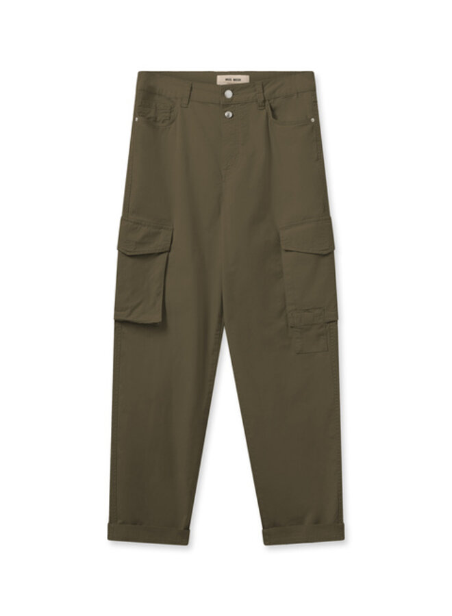 Adeline Rosita Cargo Pant - Burnt Olive