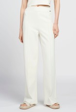 LUNE ACTIVE DONNA HIGH WAIST PINTUCK FLARE PANTS CREAM WHITE