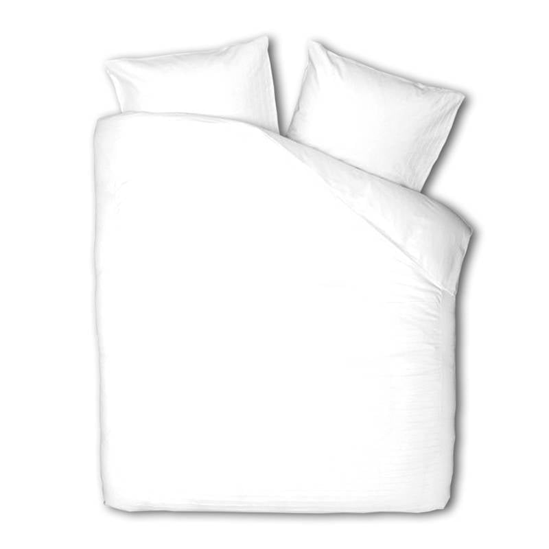 Presence Plain Percale - Wit Dekbedovertrek 2-persoons (200 x 200/220 cm + 2 kussenslopen) Dekbedovertrek