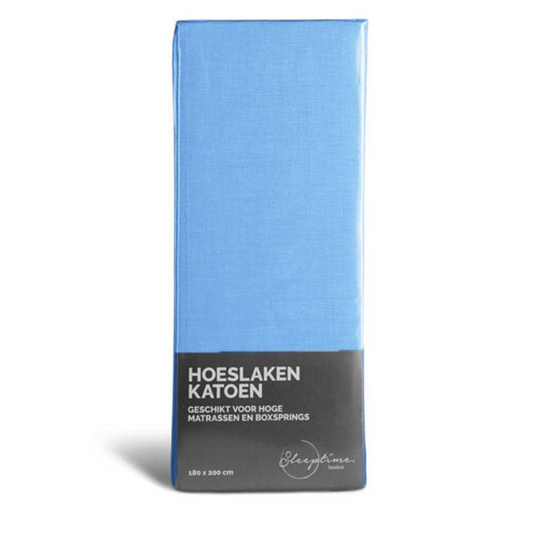 Home Care Hoeslaken - Blended Katoen - Blauw 140 x 200