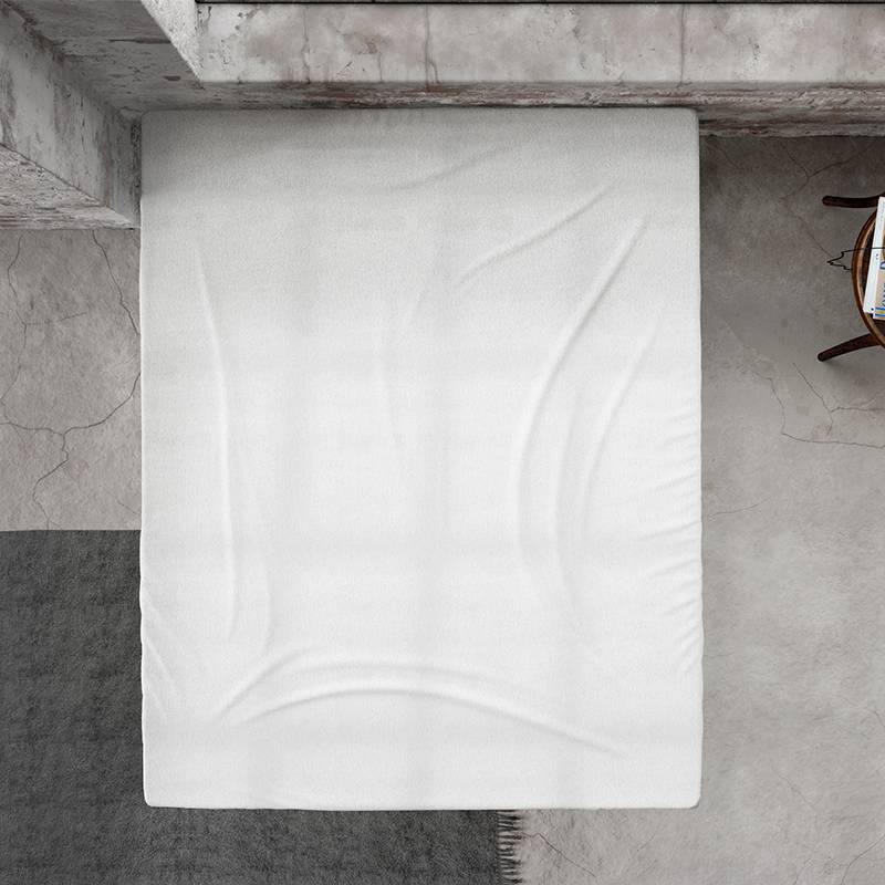 DreamHouse Bedding Flanellen Hoeslaken - Wit 180 x 200/210 cm