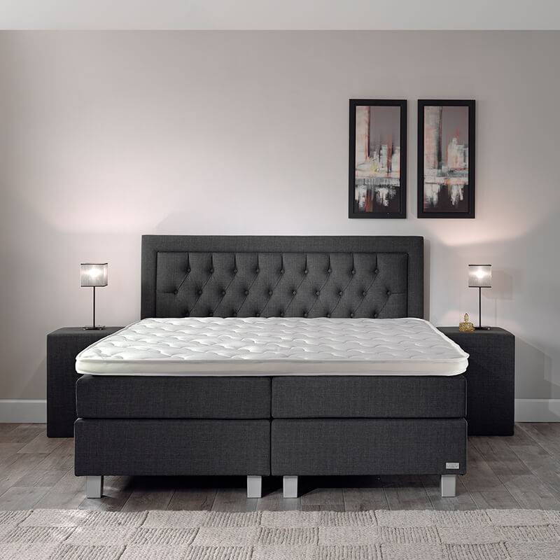 DreamHouse Bedding Boxspringset - Valentina Comfort 160 x 200 cm, Topperkeuze: Upgrade: Luxe Traagsc