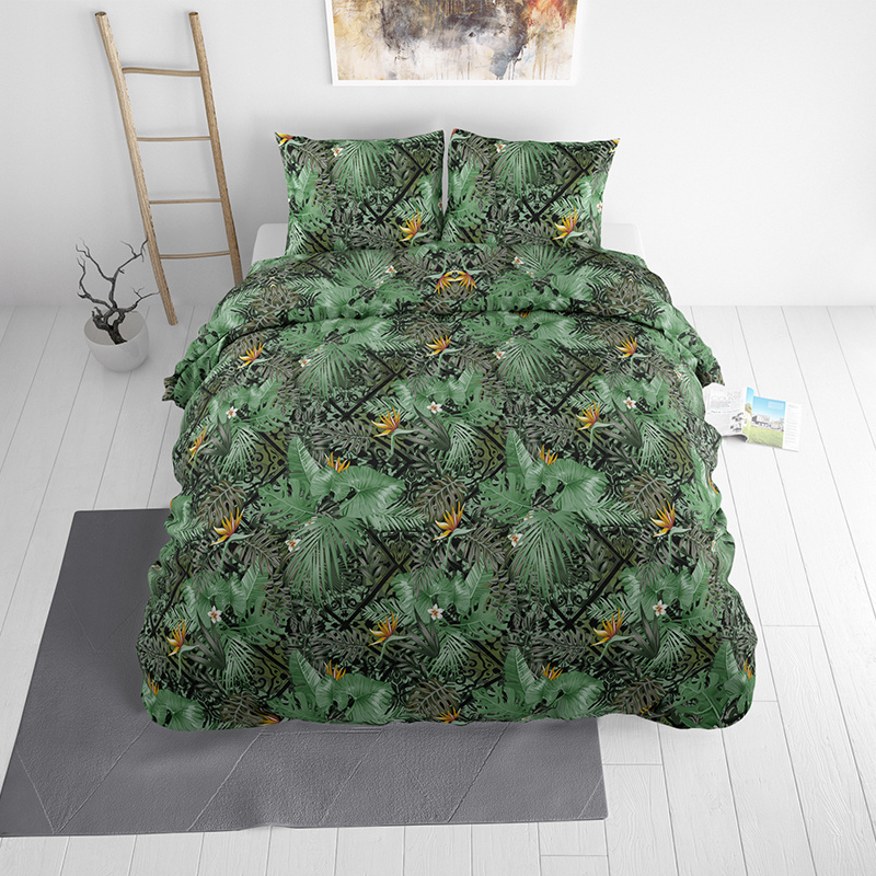 Sleeptime Elegance Greenery Lits-jumeaux (240 x 220 cm + 2 kussenslopen) Dekbedovertrek