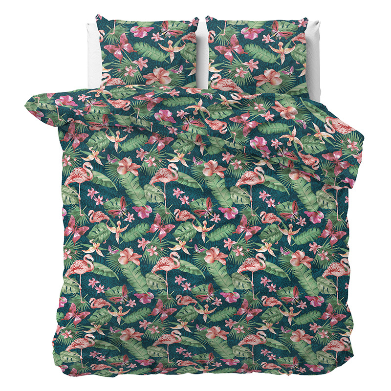 Sleeptime Elegance Summer Tropical Dekbedovertrek Lits-jumeaux (240 x 220 cm + 2 kussenslopen) Dekbedovertrek